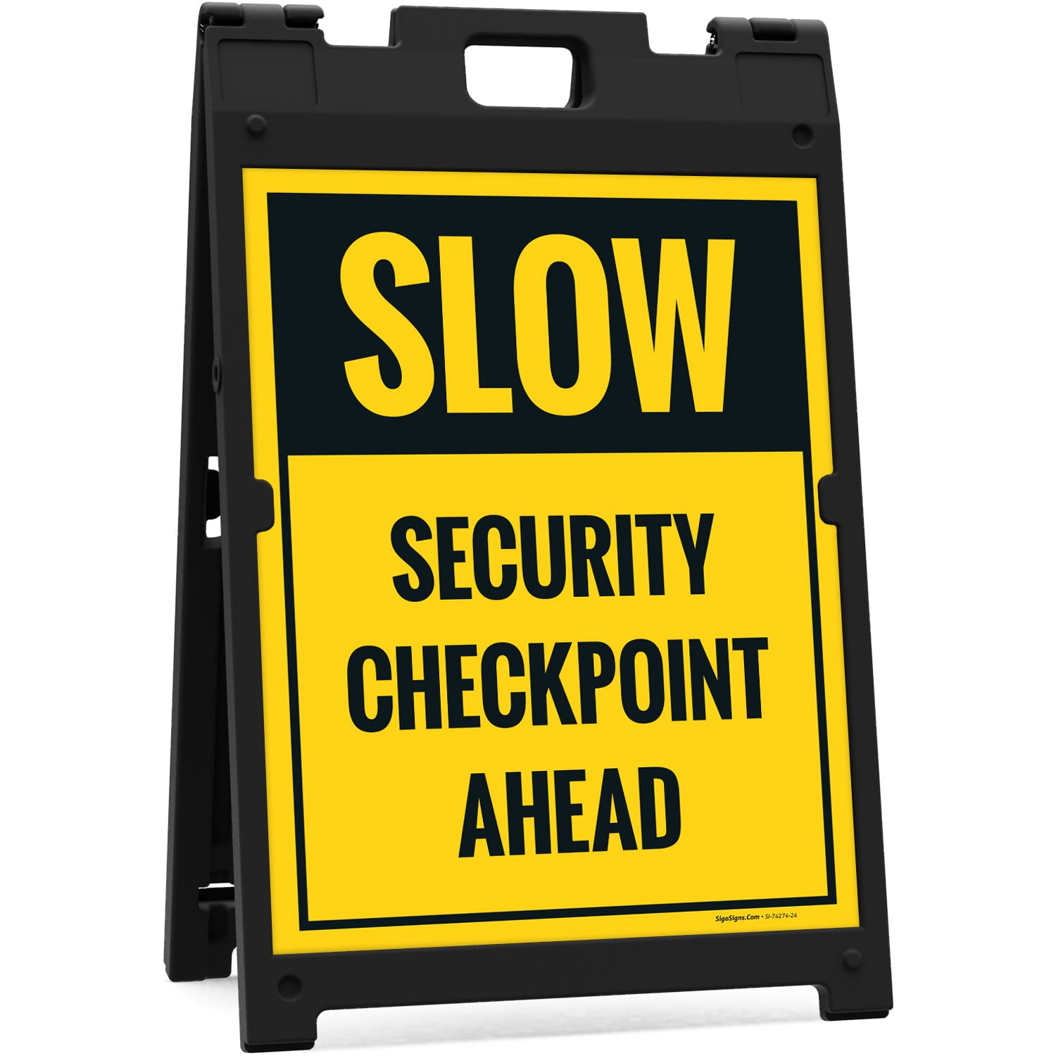 Amazon.com: Sigo Signs: Security Checkpoint Sidewalk Sign